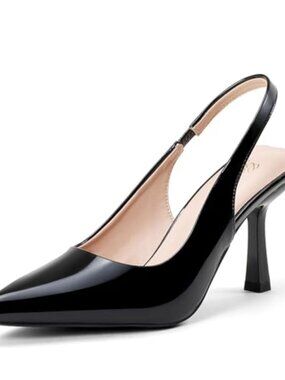 Slingback Kitten Heel Pointed Closed Toe Stiletto Pumps